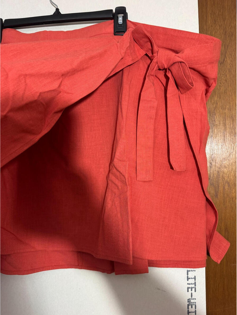 A New Day Womens Tie Mini A-Line Mid Rise Skirt Rust Size 4X NWT - Picture 3 of 6